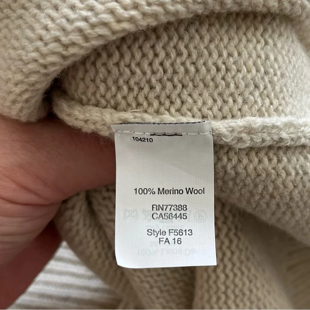 MADEWELL 100% MERINO WOOL Lace-Up Sweater-Dress Size Small Minimalist Chic - Picture 5 of 11